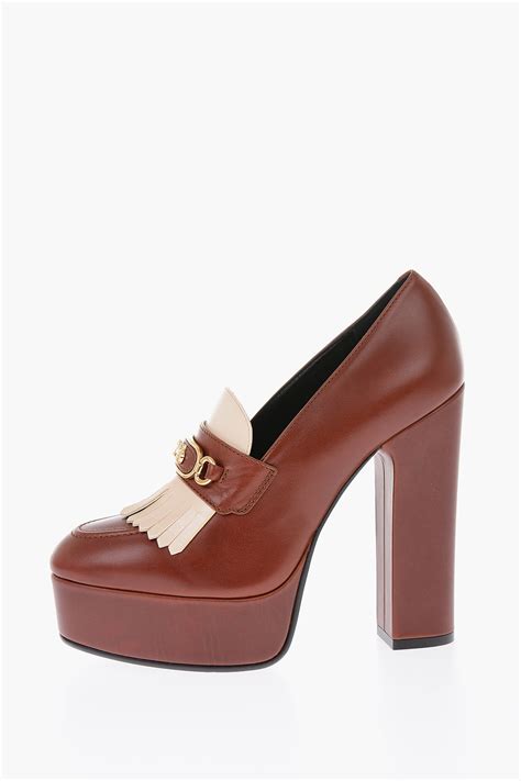 celine melody calfskin sulky kiltie loafers